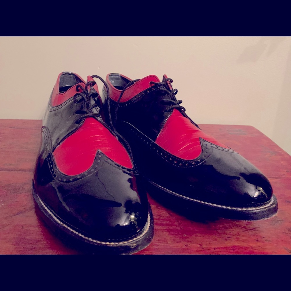 Spectator Black and Red Stacy Baldwin Formal Shoes